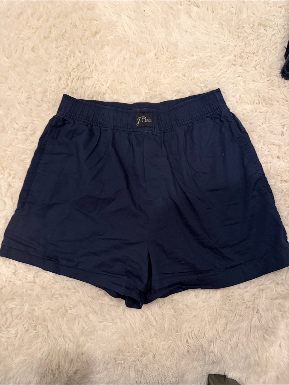 J. Crew Navy Elastic-Waist Women's Shorts